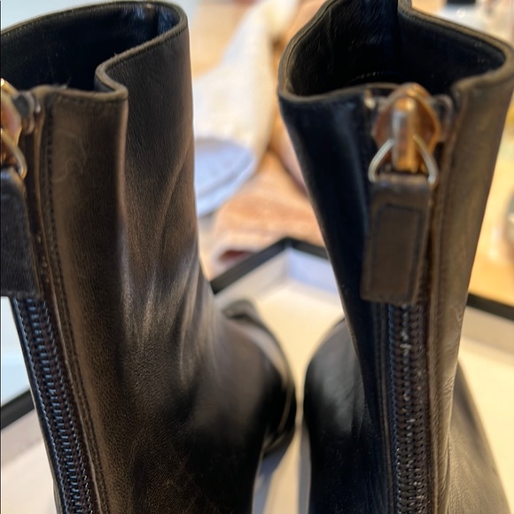 CHANEL Black Heeled Boots with Stiletto Heel - Picture 6 of 9